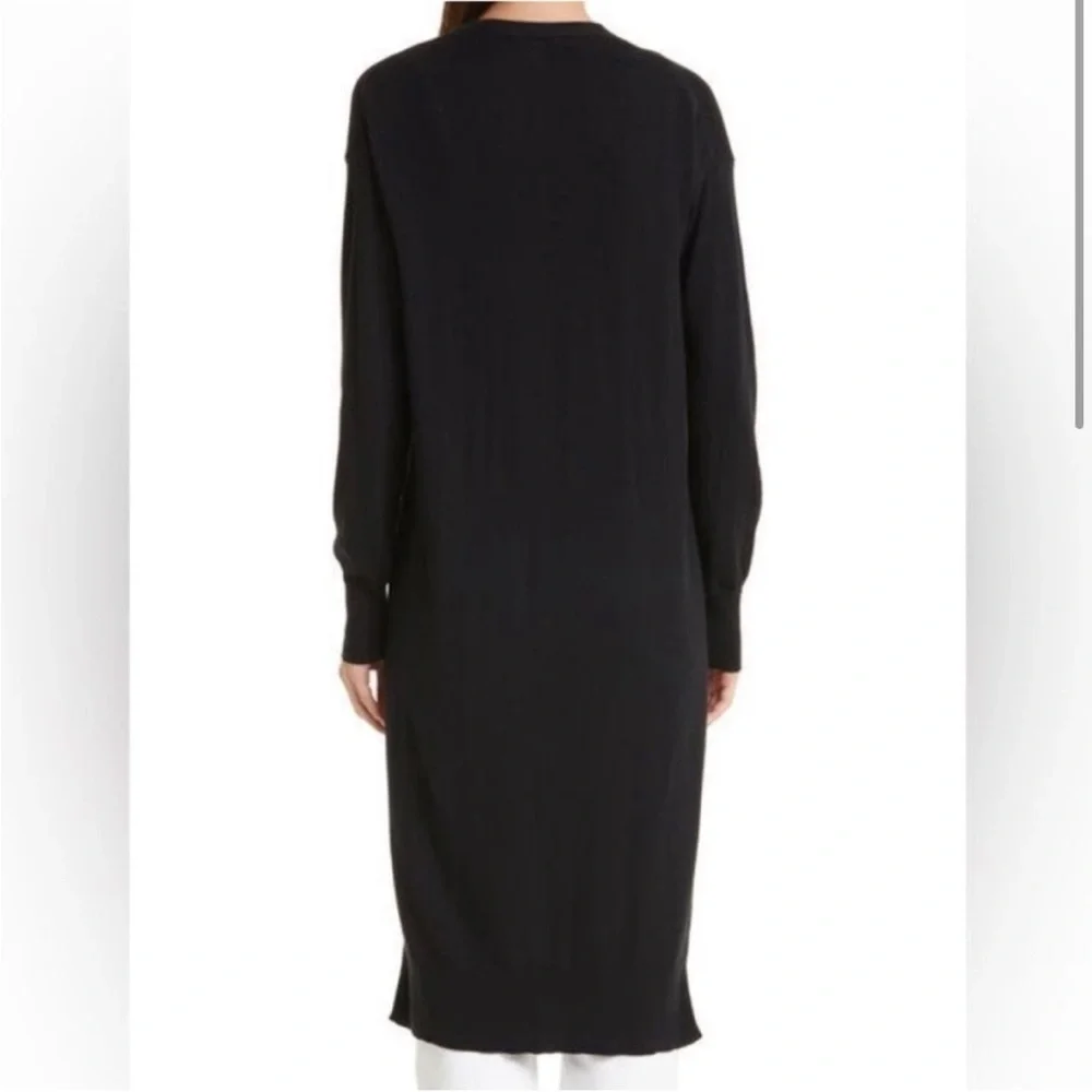 Nordstrom Signature Cotton and Cashmere Long Black Cardigan size XS